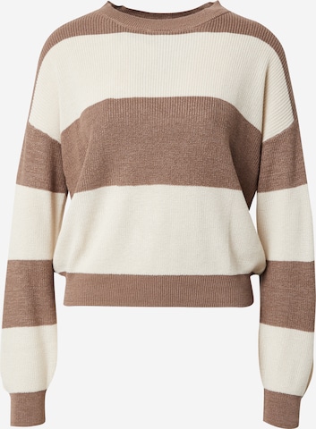 VERO MODA Sweater 'NEW LEXSUN' in Brown: front