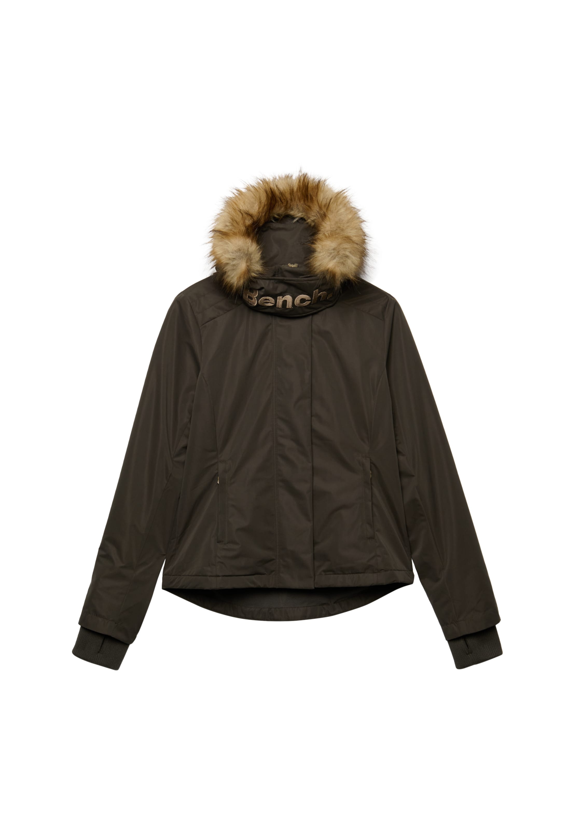 BENCH Winter Jacket 'Bench x Superdry & Co' in Green: front