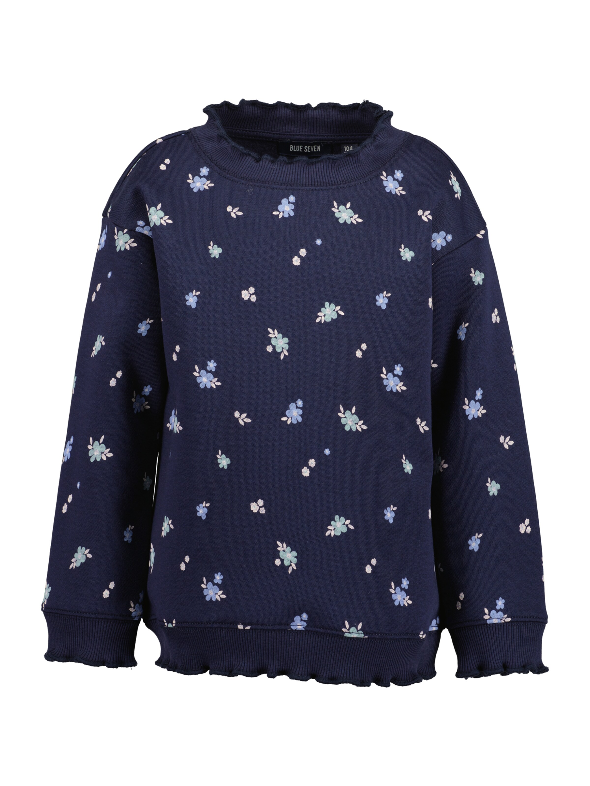 BLUE SEVENSweater majica - plava boja: prednji dio