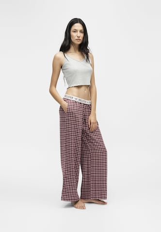 HOLLISTER Pajama pants in Red