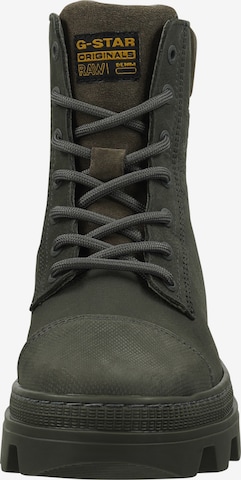 G-Star Footwear Lace-Up Ankle Boots in Green