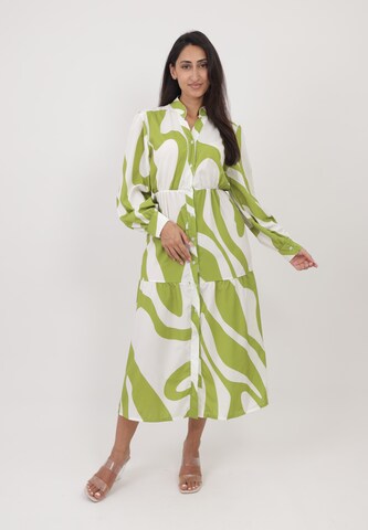 Robe Elara en vert : devant