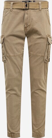 Effilé Jeans cargo 'Kerr' INDICODE JEANS en beige : devant