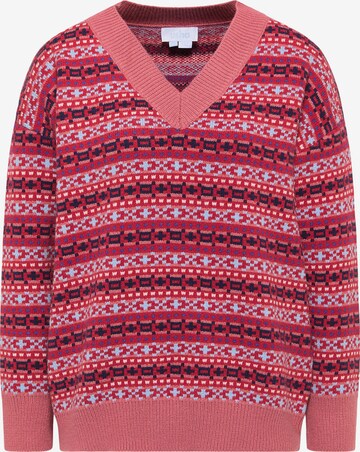 Pull-over usha BLUE LABEL en rouge : devant