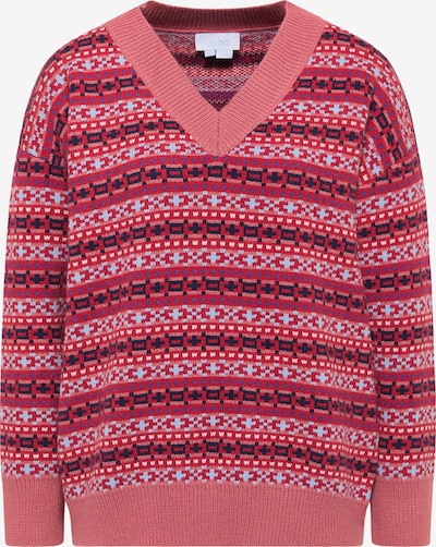 Pulover usha BLUE LABEL pe albastru deschis / albastru închis / roz / roșu / negru, Vizualizare produs