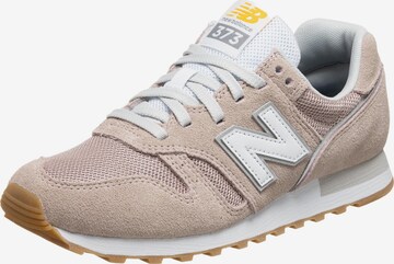 Sneaker bassa '373' di new balance in beige: frontale