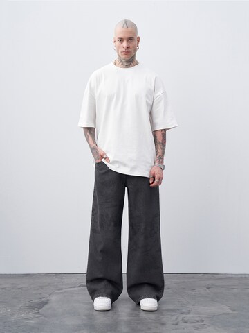 VAMOS CLO Loose fit Trousers 'Deer Park' in Grey