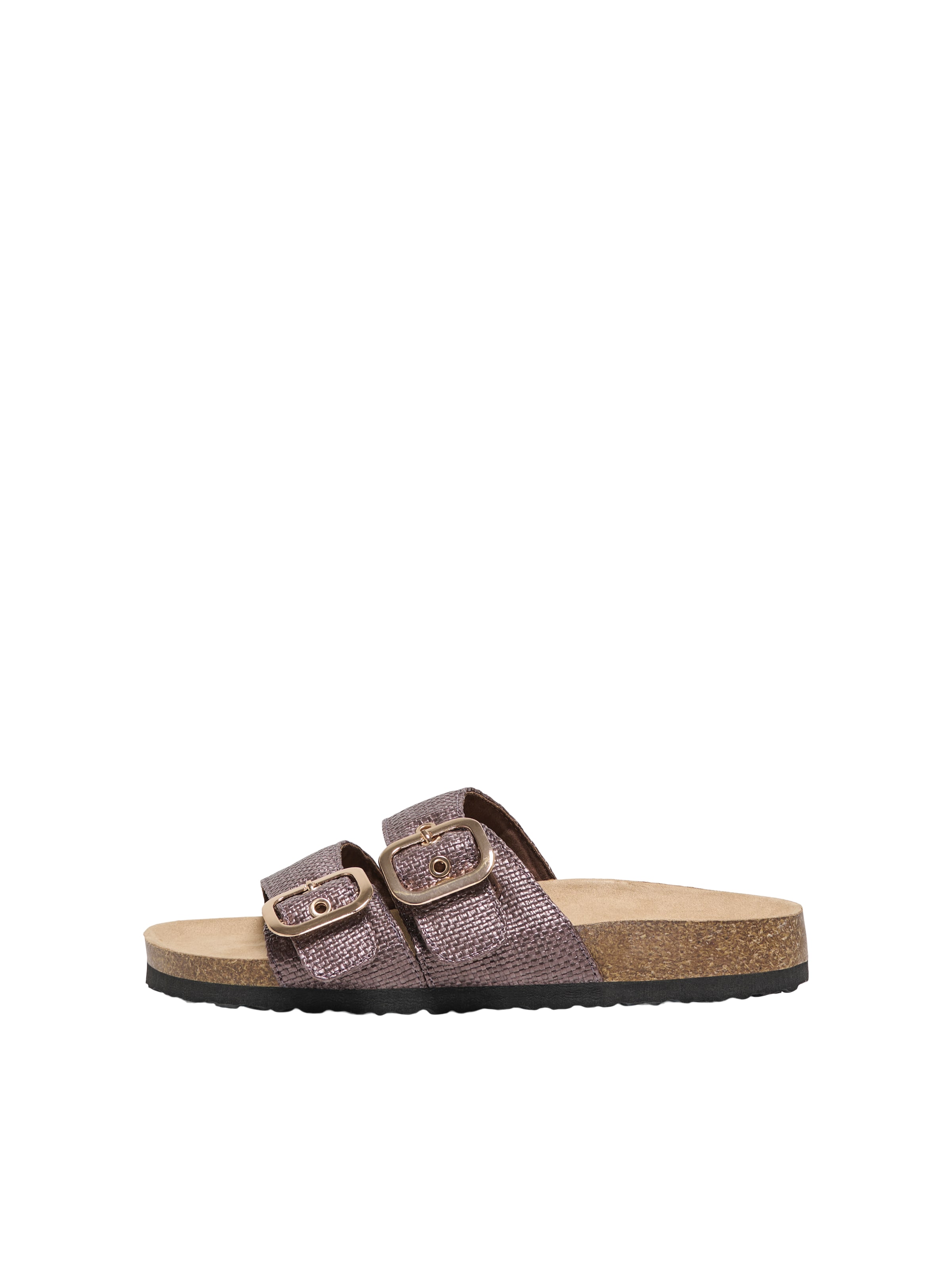 Mule 'ONLMAXI-16 RAFFIA' ONLY en marron : devant