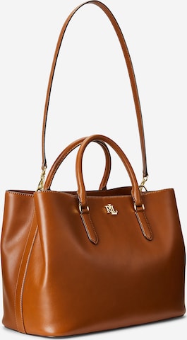 Lauren Ralph Lauren Ročna torbica 'MARCY' | rjava barva: sprednja stran