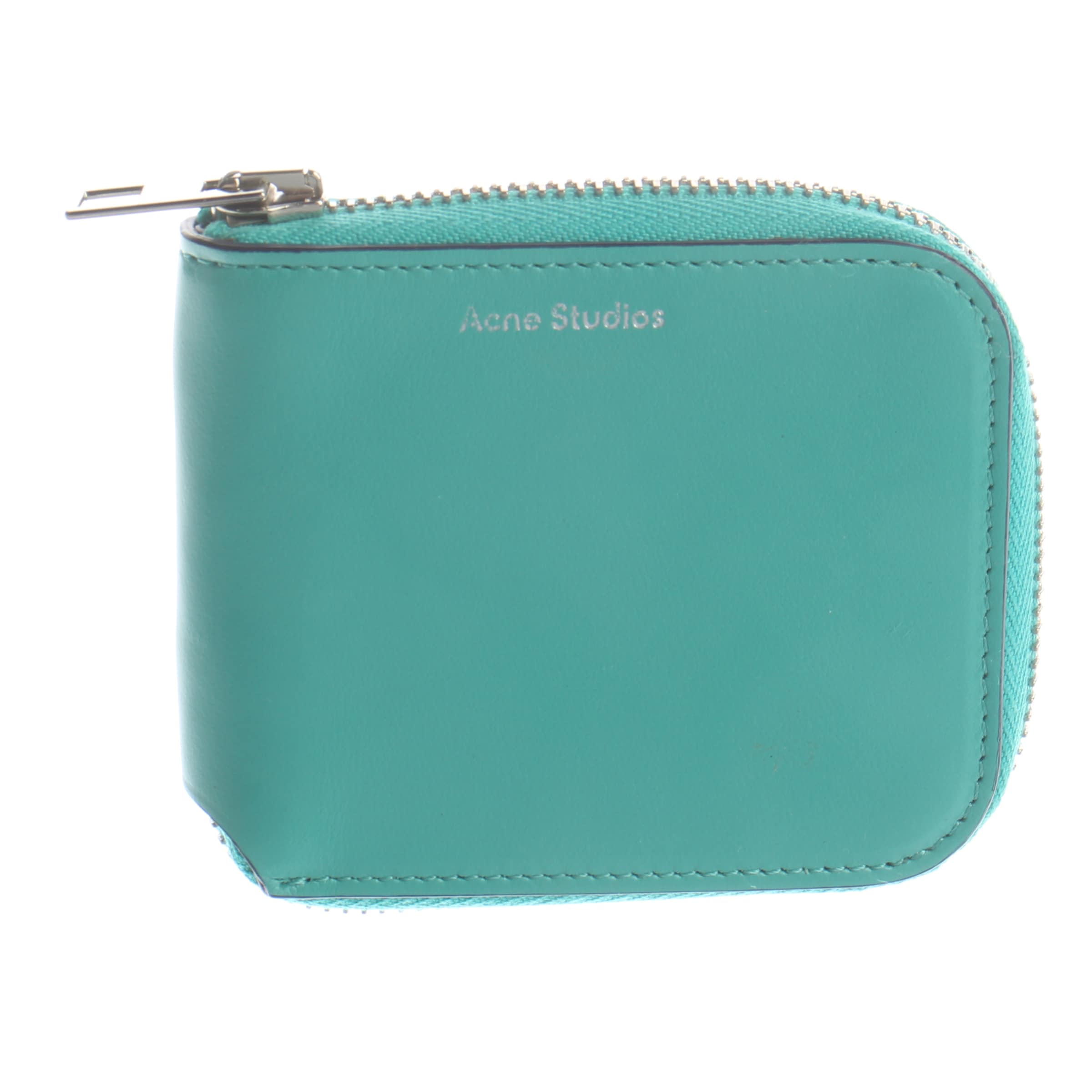 Acne Small Leather Goods in One size in Blue: front