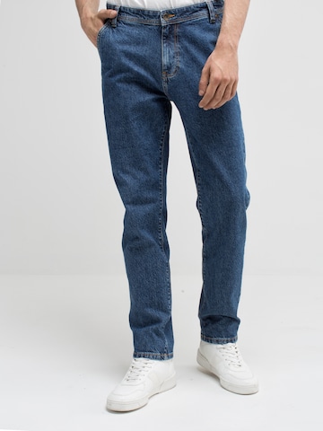 BIG STAR Slimfit Jeans in Blauw: voorkant