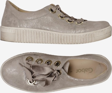 GABOR Sneaker 38 in Silber: Vorderseite