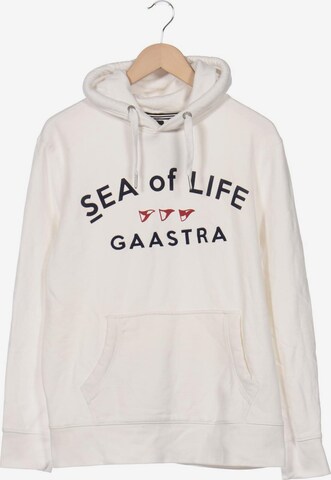 Gaastra Sweatshirt & Zip-Up Hoodie in XL in White: front