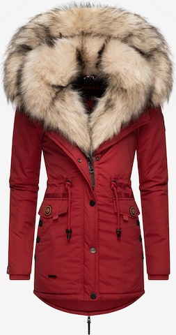 NAVAHOO Χειμερινό παλτό 'Sweety' σε κόκκινο: μπροστά