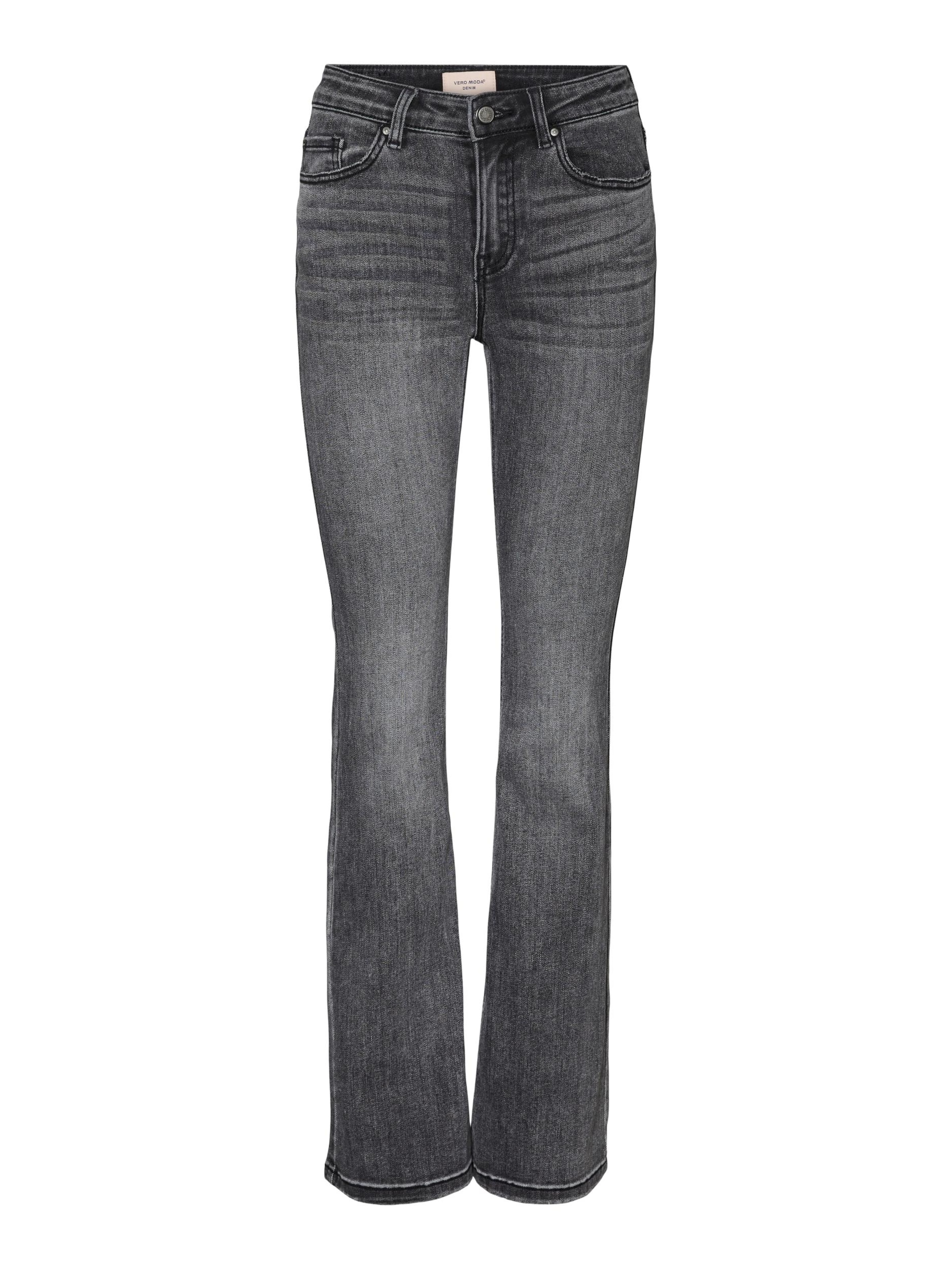VERO MODA Bootcut Jeans 'Flash' in Grijs: voorkant