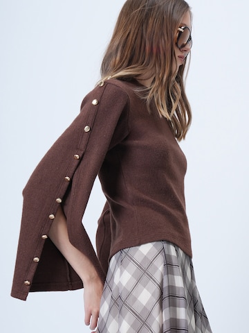 Trend Alaçatı Stili Pullover in Braun