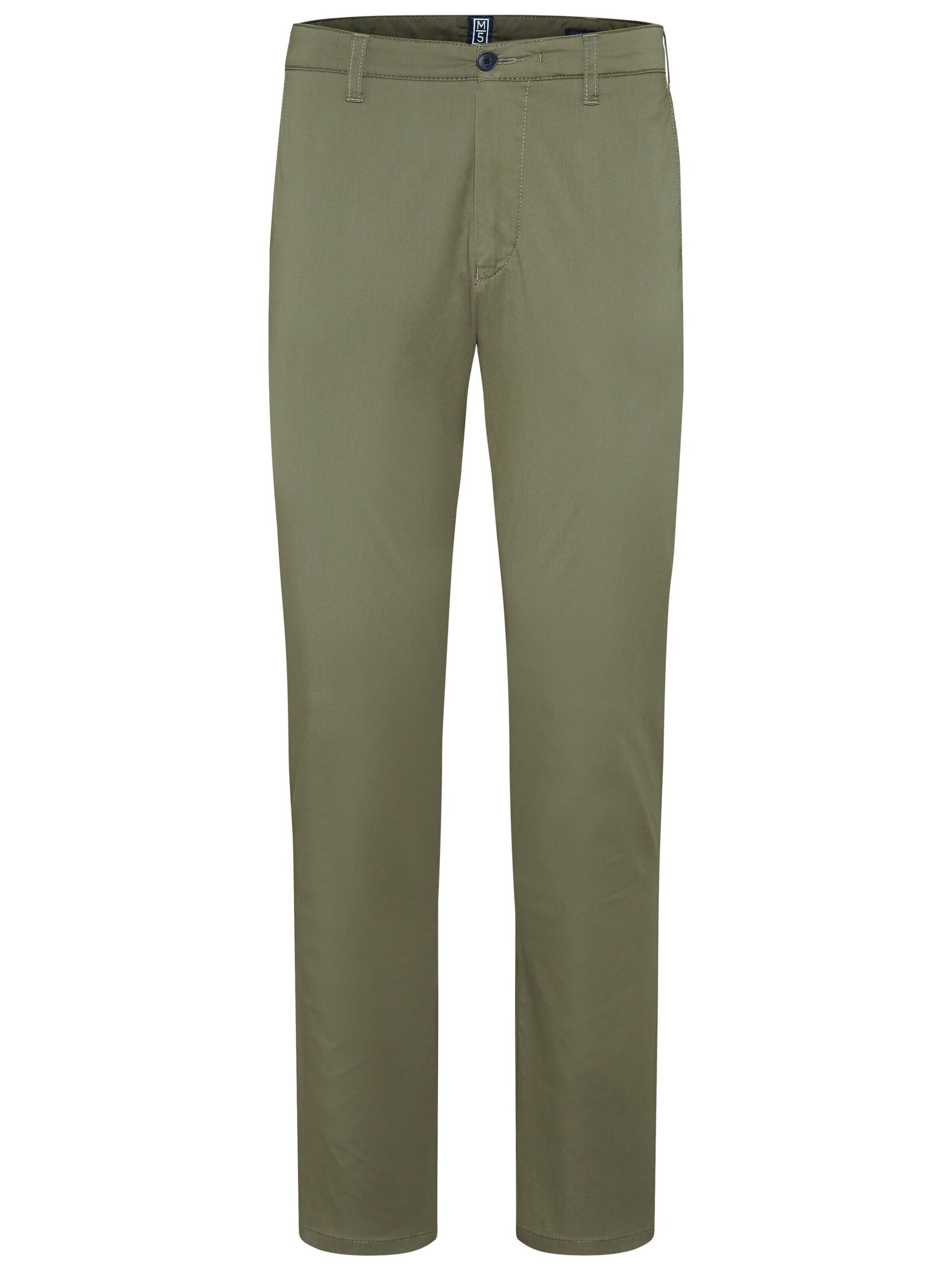 MEYER Chino in Groen: voorkant