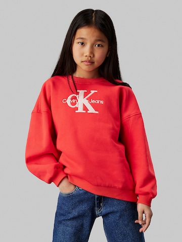 Calvin Klein Jeans Sweatshirt in Red: front