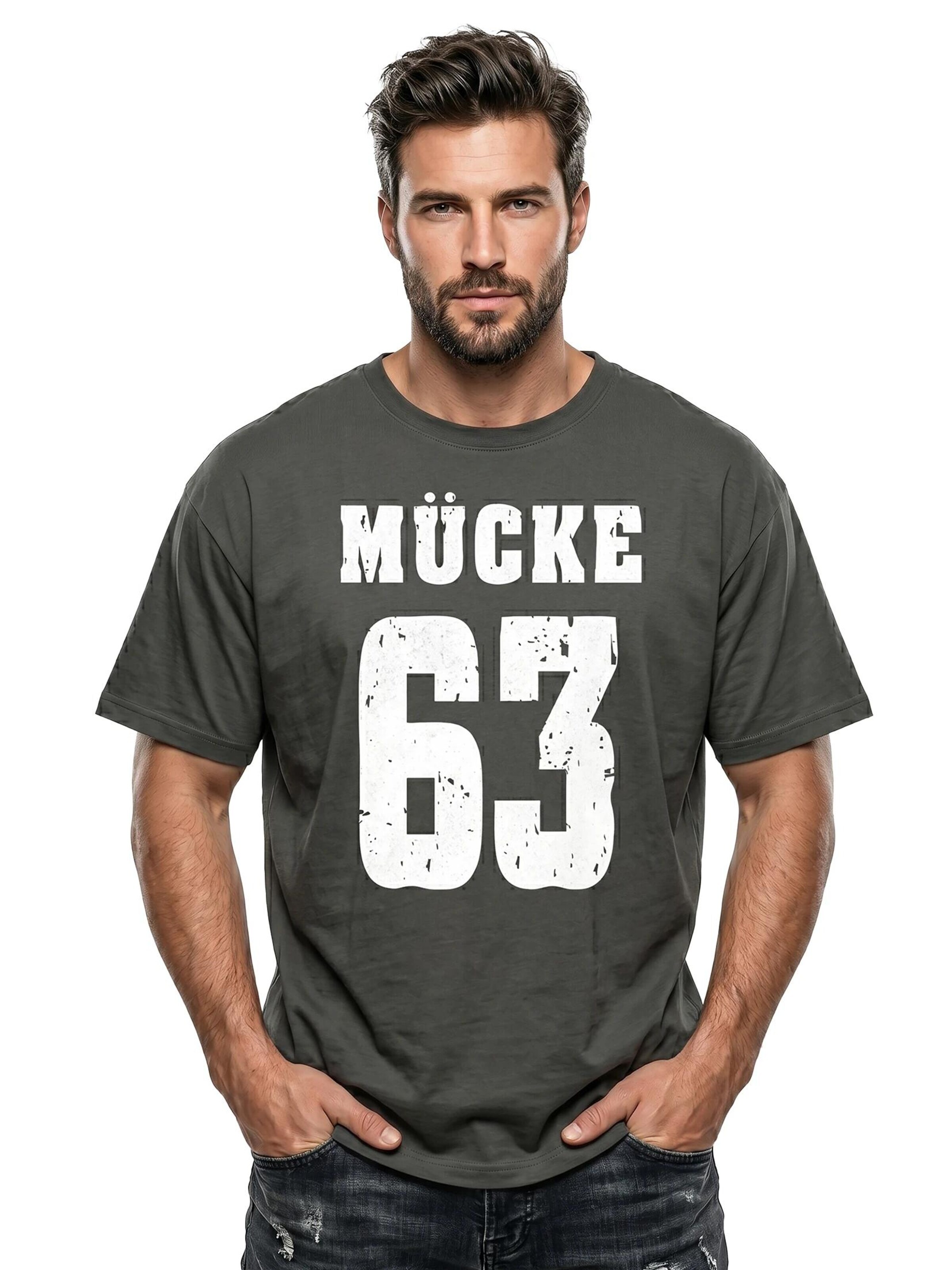 MAKAYA Shirt 'Mücke 63' in Grey