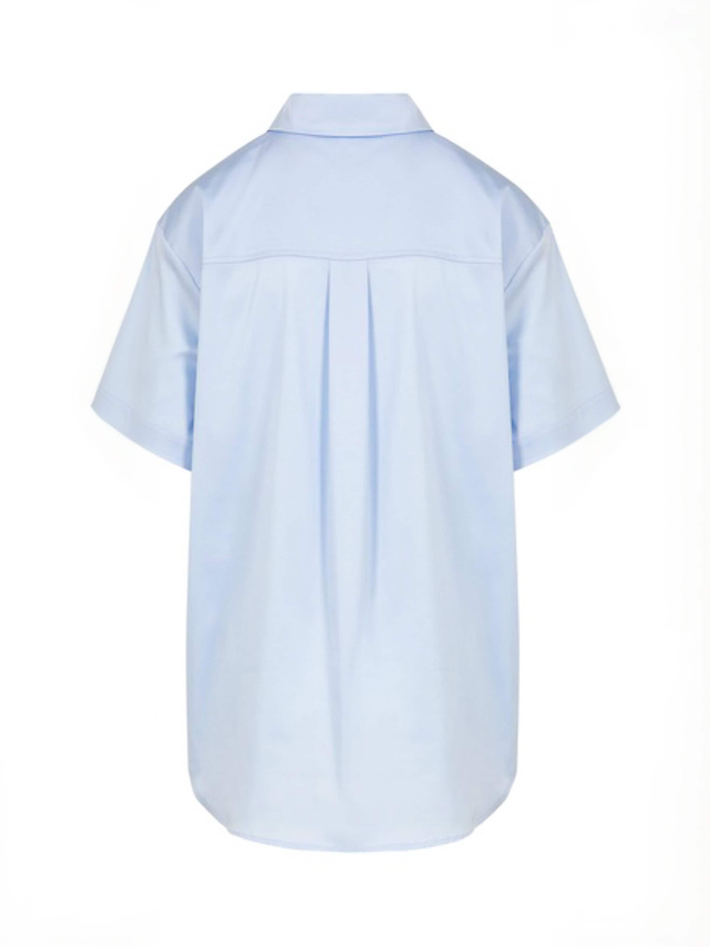 Coster Copenhagen Shirt ' Boxy ' in Blue: front
