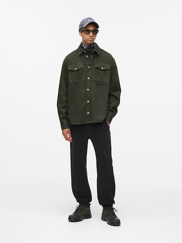 KARL LAGERFELD JEANS Tavaline suurus Triiksärk, värv roheline