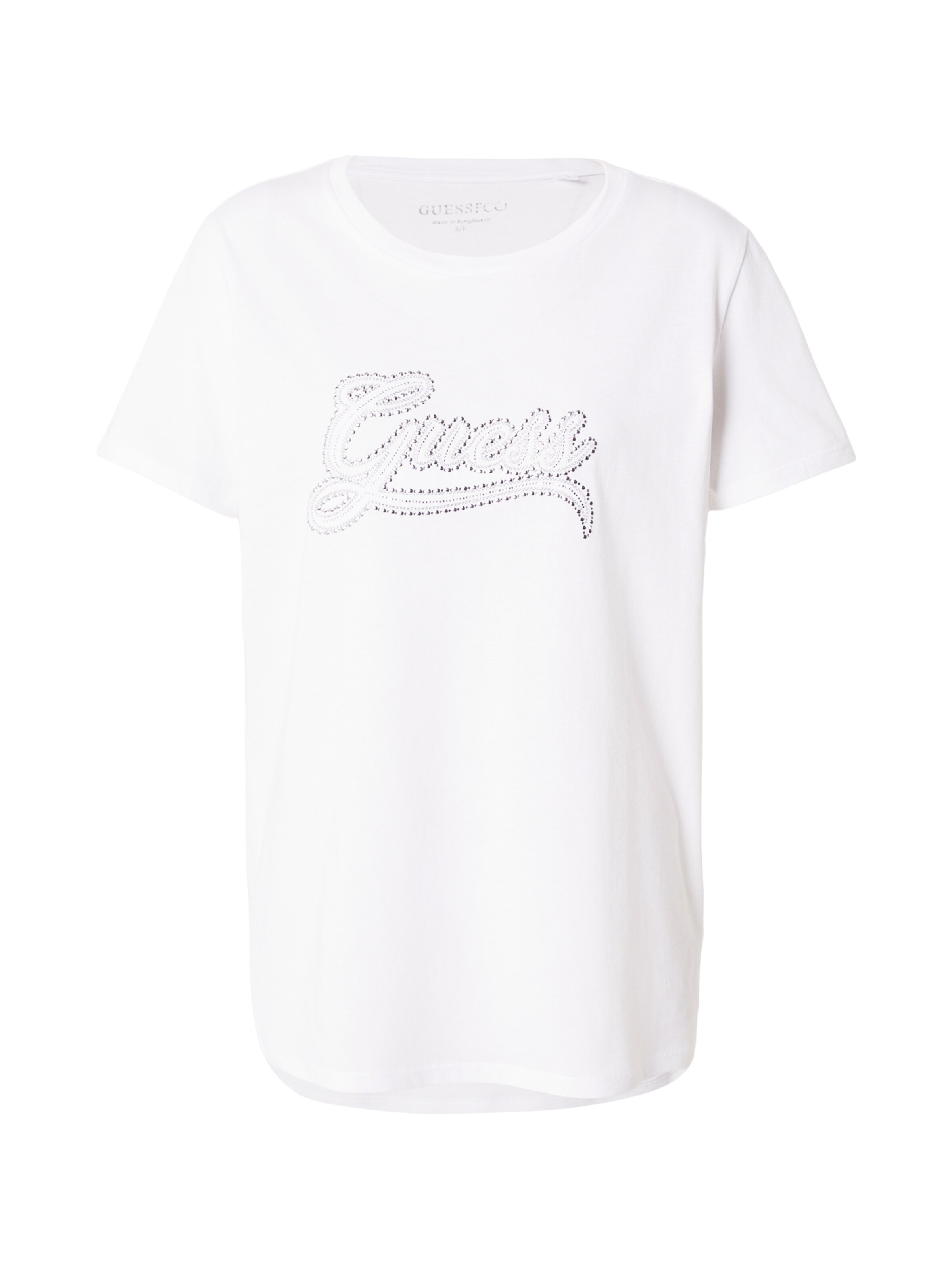 Tricou de la GUESS pe alb: față