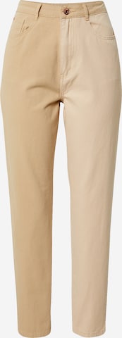 Missguided Tapered Trousers in Beige: front