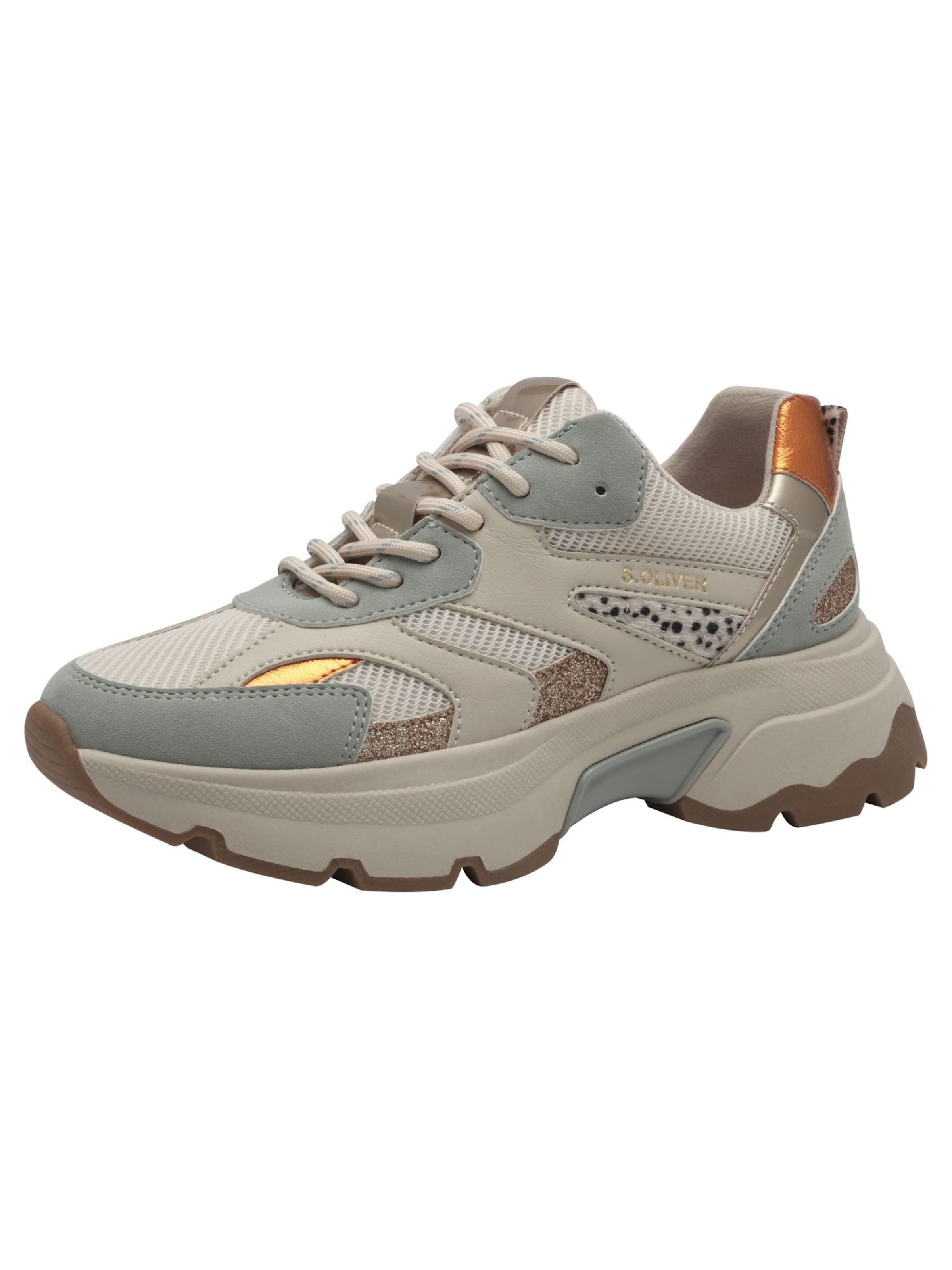 s.Oliver Sneaker in beige / rauchblau, Produktansicht