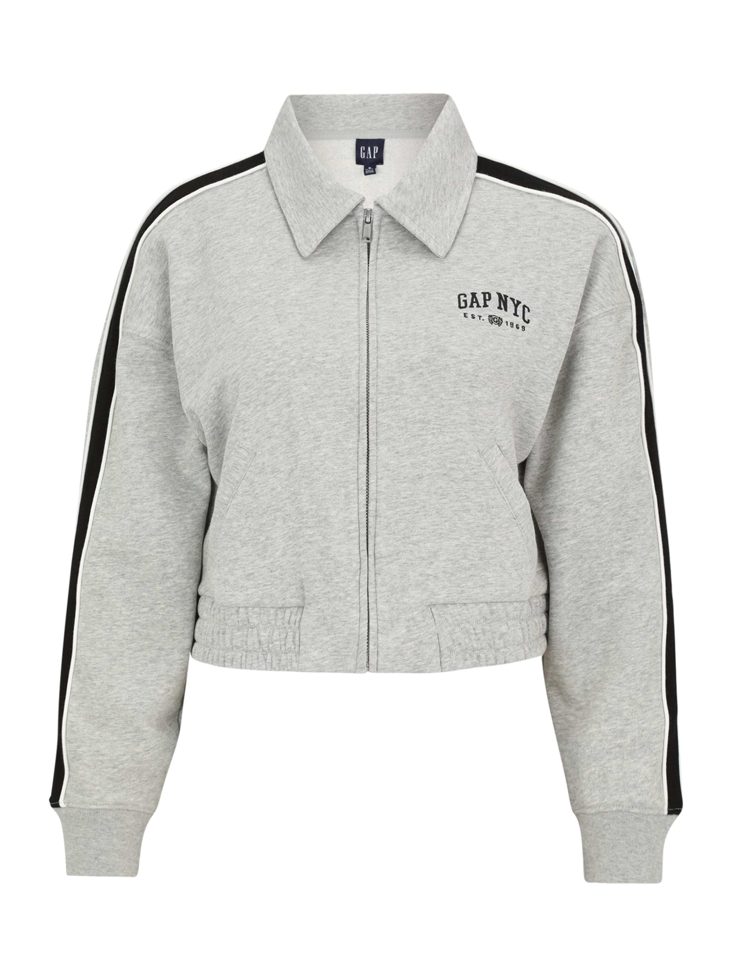 Hanorac de la Gap Petite pe gri: față