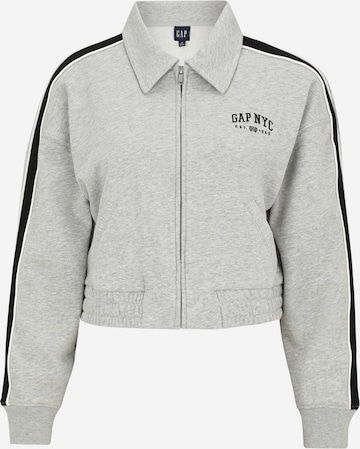Gap Petite Sweatjacke in Grau: Vorderseite