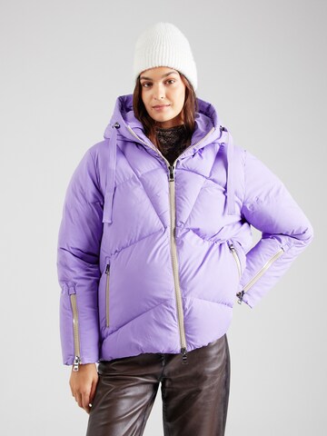 No. 1 Como Winter jacket 'Lou' in Purple: front