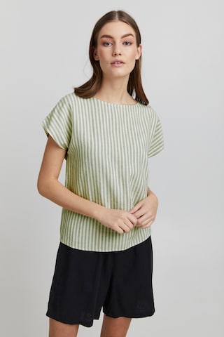 Oxmo Blouse 'ARNORA' in Grijs: voorkant