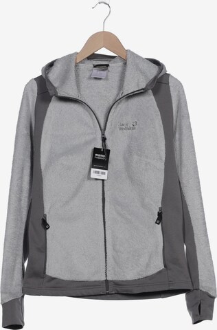 JACK WOLFSKIN Sweatshirt & Zip-Up Hoodie in L in Grey: front