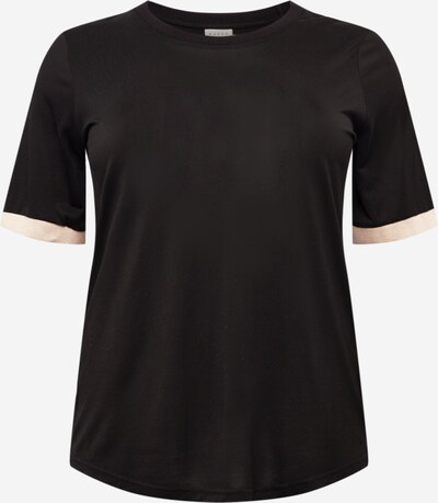 KAFFE CURVE T-shirt 'Clast' en beige / noir, Vue avec produit