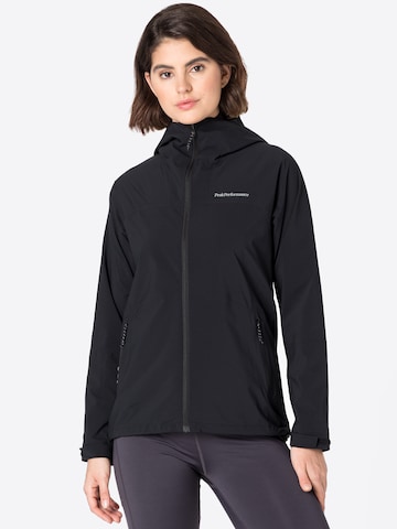 PEAK PERFORMANCE Outdoorjacke 'Nightbreak' in Schwarz: predná strana