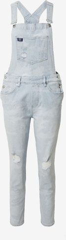 Superdry Tapered Tuinbroek jeans in Blauw: voorkant