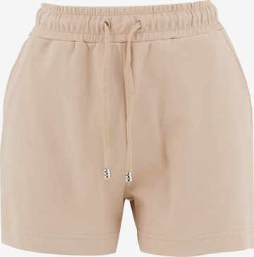 Organication Shorts in Beige: Vorderseite