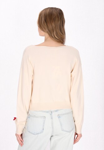 MYMO Pulover 'Comfy' | bela barva
