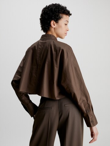 Calvin Klein Bluse in Braun