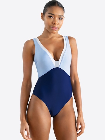 Horizon Athletic - Push-up Fato de banho desportivo 'Tasman One Piece Luna' em azul