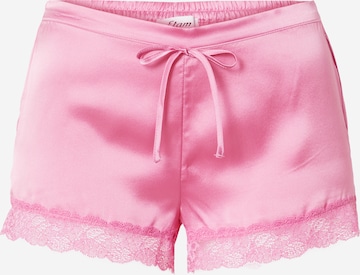 ETAM Παντελόνι πιτζάμας 'MILKY' σε ροζ: μπροστά