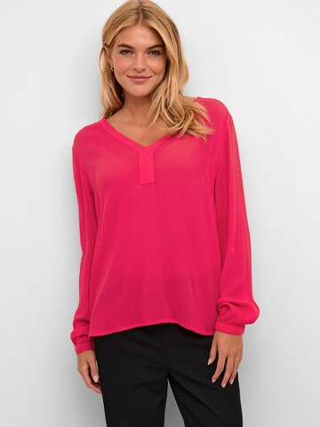 Kaffe - Blusa 'Amber' em rosa: frente