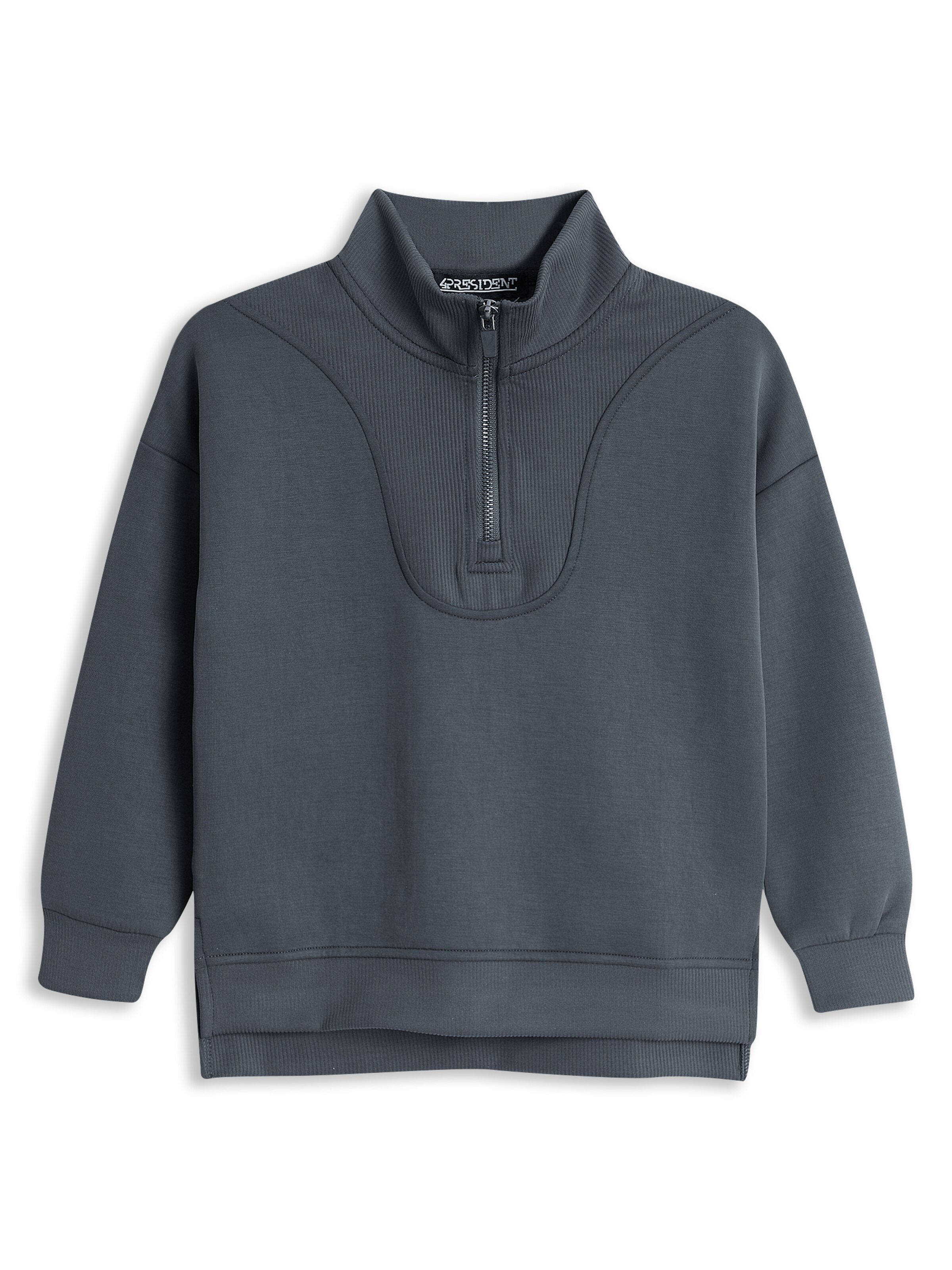 4PRESIDENT Pullover 'Maud'‌‌ in Grau: Vorderseite