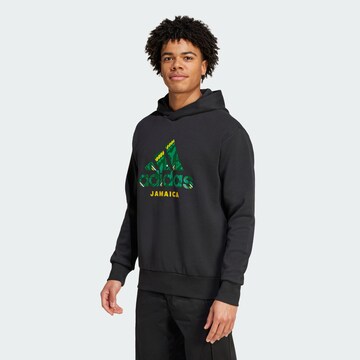 ADIDAS PERFORMANCE Sports sweatshirt 'Jamaica Seasonal' in Black: front