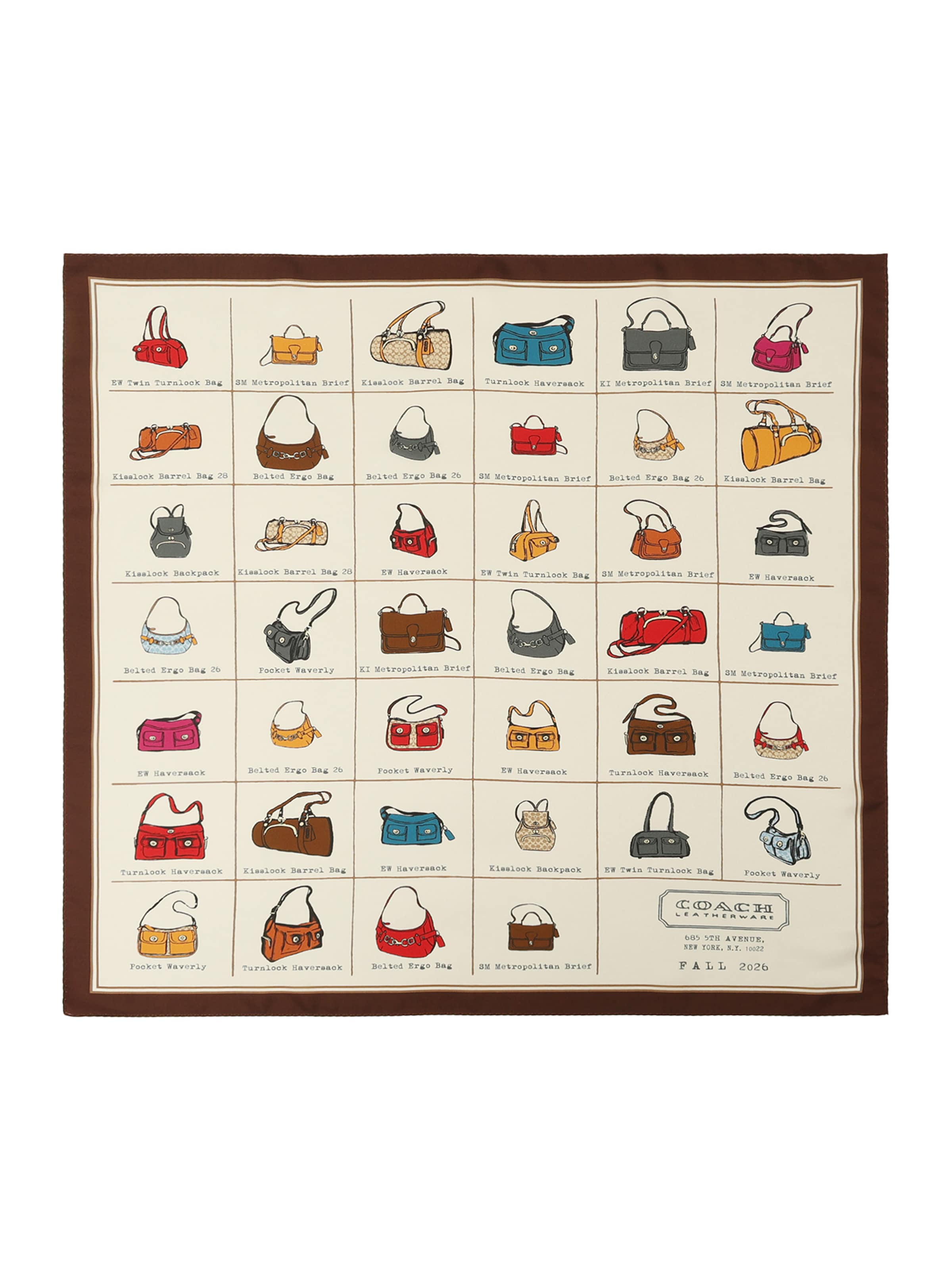 COACH - Pañuelo 'Originals Katalog' en beige: frente