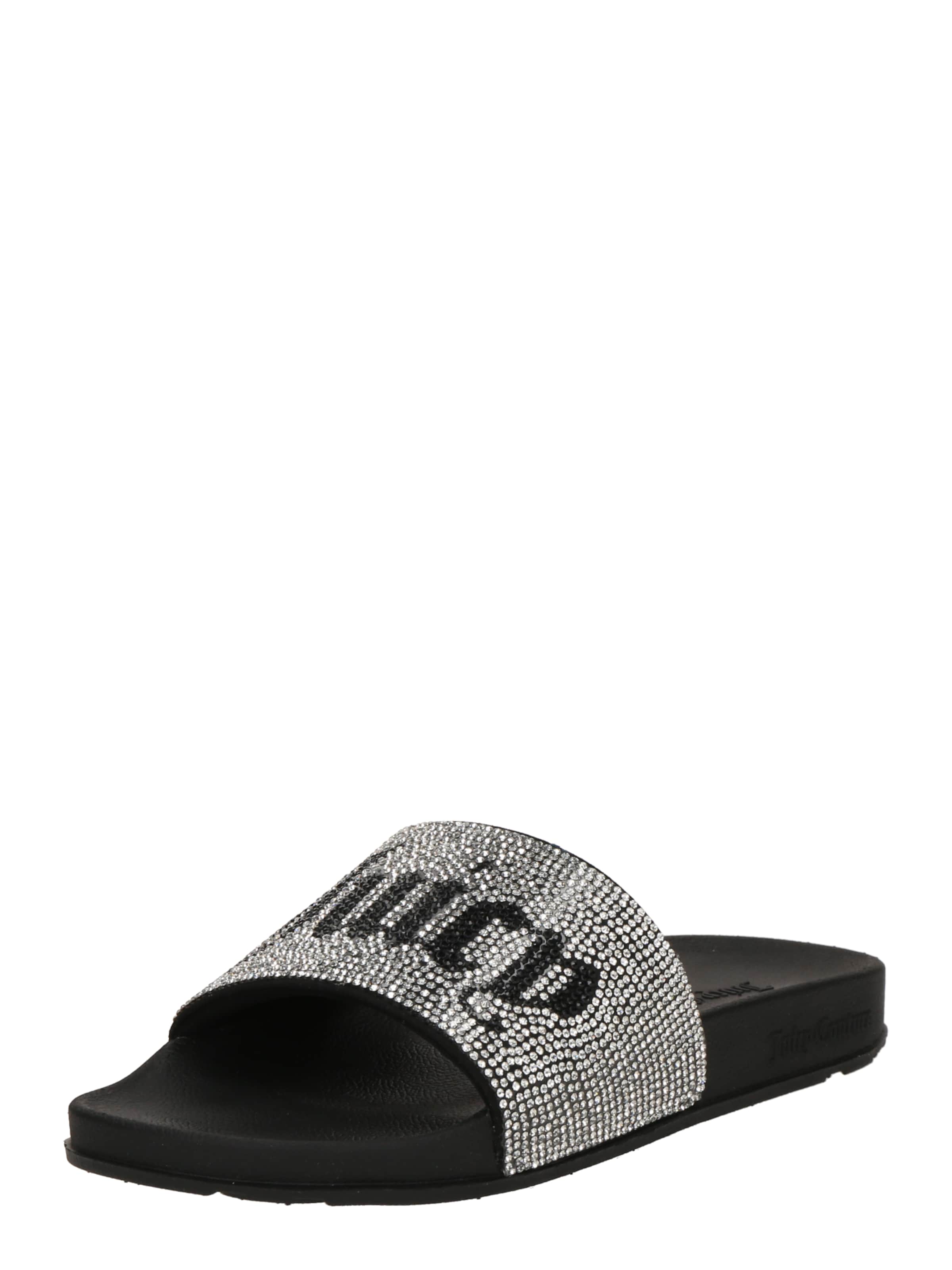 Juicy Couture Pantofle – šedá: přední strana