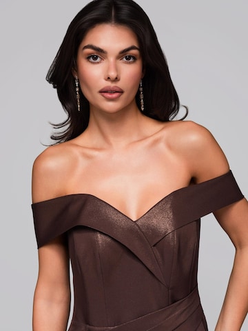 Ombre Evening dress in Brown
