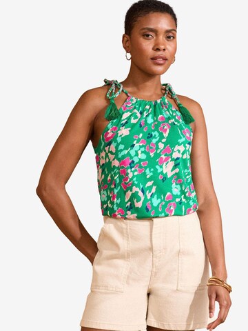 love & roses Top in Groen: voorkant
