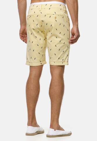 INDICODE JEANS Regular Broek 'Elisa' in Geel