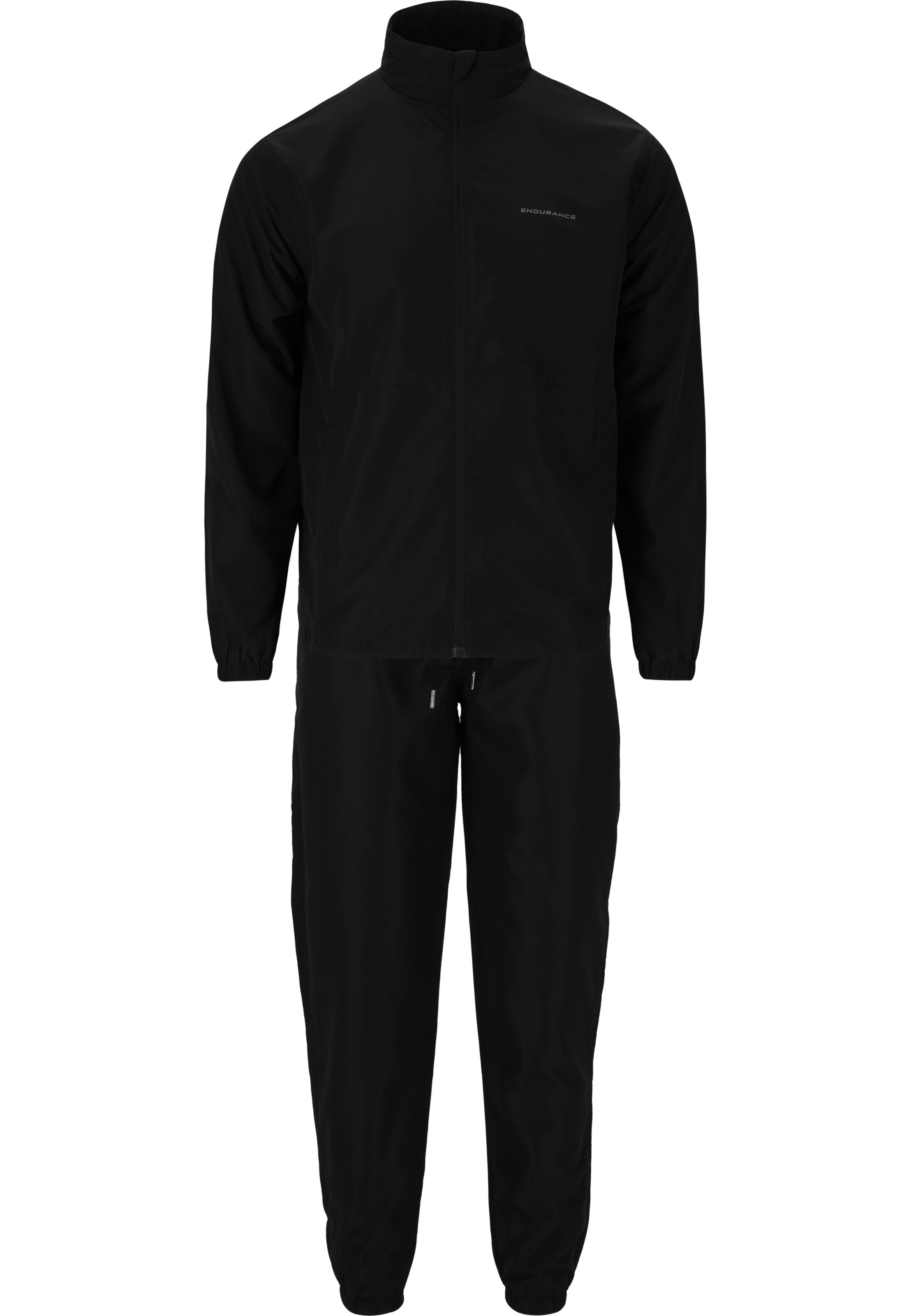 ENDURANCE Trainingspak 'Sound' in Zwart: voorkant
